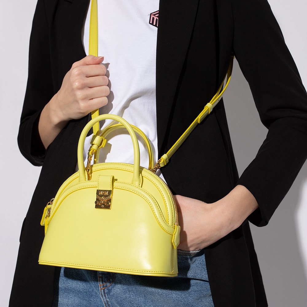 MCM Anna Mini Tote in Limelight